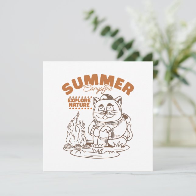 Summer Campfire Explora Natureza - Vintage Cat (Em pé/Frente)