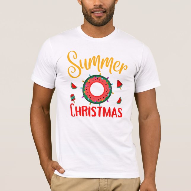 Summer Christmas July T-Shirt (Frente)