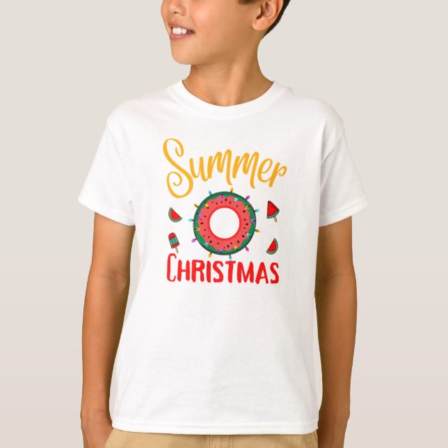 Summer Christmas July T-Shirt (Frente)