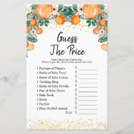 Summer Citrus Orange adivinha o jogo de preços