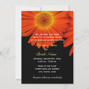 Summer, convites para casamento de flores de outon