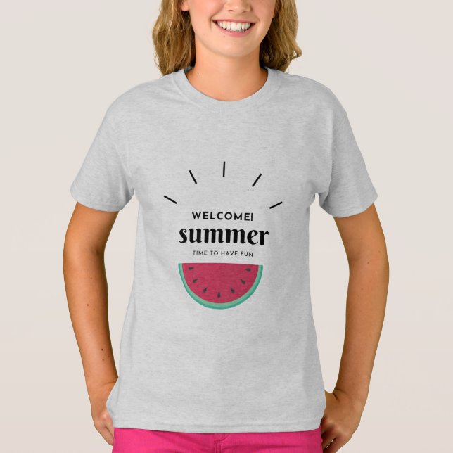 Summer É Minha Época Melancia T-Shirt (Frente)