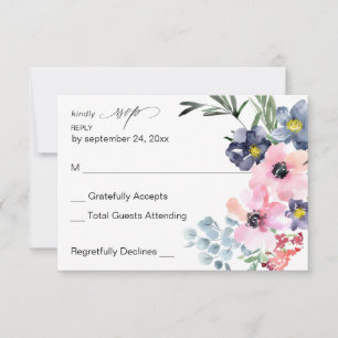Summer Floral no Meal RSVP