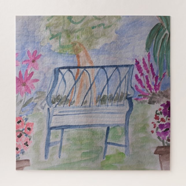 Summer Garden Bench Quebra-cabeça (Vertical)