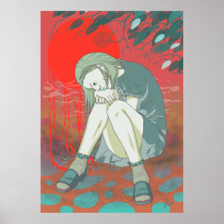 Summer me faz Impressão azul