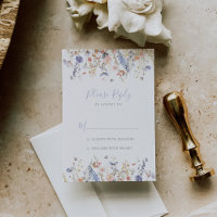 Summer Multicolor Wildflower RSVP