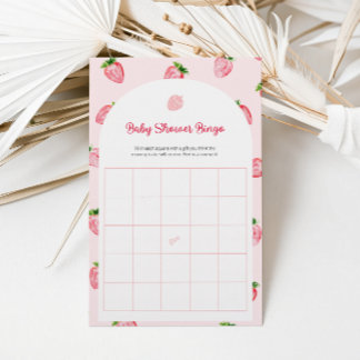 Summer Strawberry Baby Bingo Game