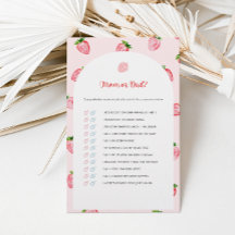 Summer Strawberry Mãe Ou Jogo De Chá de fraldas De