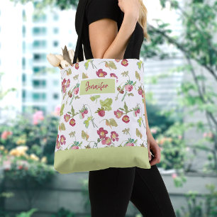 Summer Strawberry Tote Bag