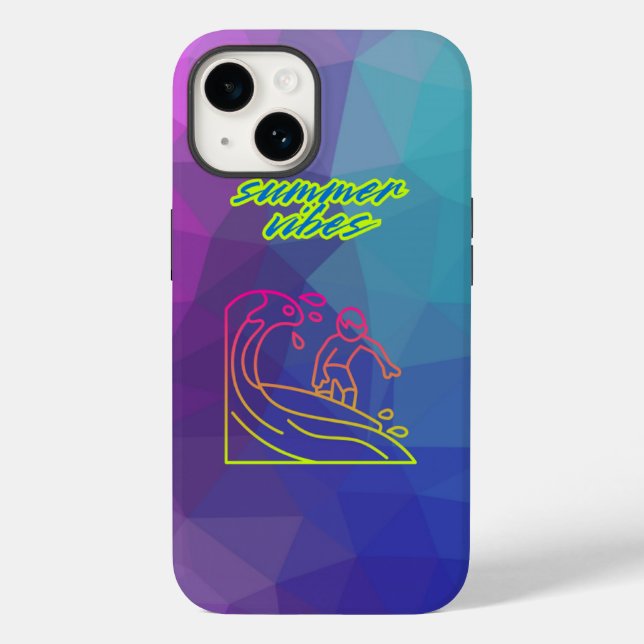 Summer vibe o garoto surfando. (Verso)