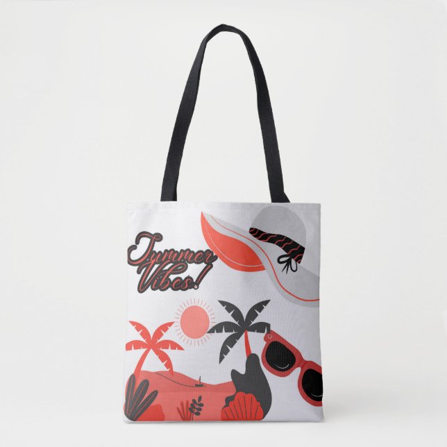 Summer Vibe White Tote bag (Frente)