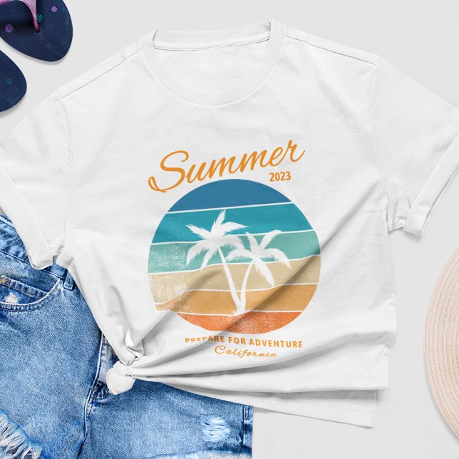 Summer Vibes California Adventure T-Shirt (Criador carregado)