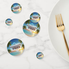 Summer Vibes Mesa Confetti - 3d e Verão Colorido