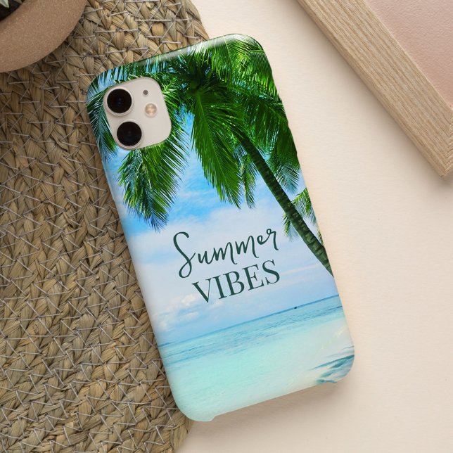 Summer Vibes Palm Tree Beach Relaxando Oceano (Summer Vibes Palm Tree Beach Relaxing Ocean Case-Mate iPhone)