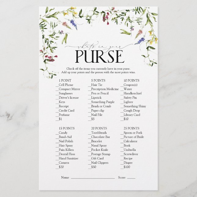 Summer Wilflower Watercolor Game (Frente)