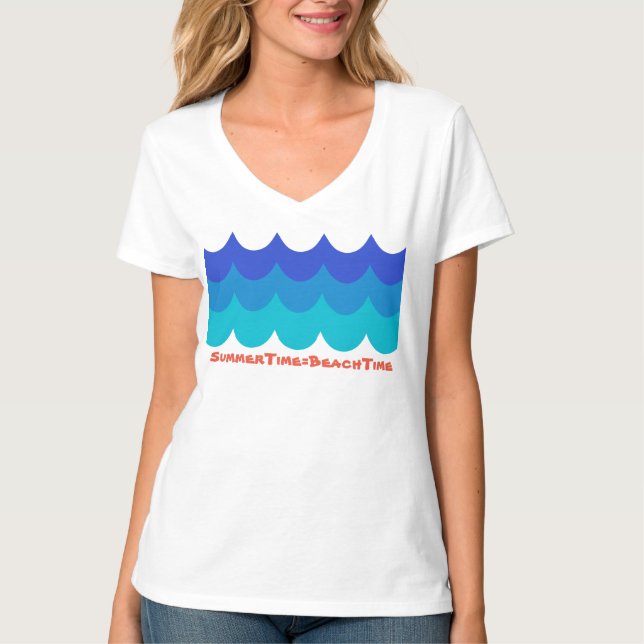 SummerTime = Camiseta de diversão BeachTime (Frente)