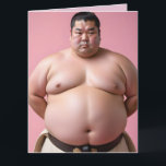 SUMO WRESTLER FUNNY BIRTHDAY BIG GREETING CARTÃO<br><div class="desc">SMO WRESTLER GRANDE DESEJOS DE ANIVERSÁRIO</div>