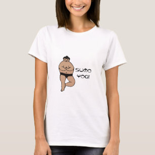 Sumo Yogi - Camisetas engraçadas de Yoga (petite)