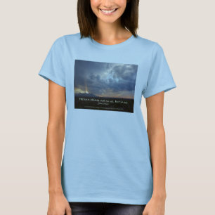 Sun brilha o t-shirt das mulheres de John Muir