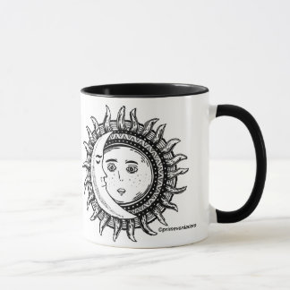 Sun & caneca da mandala da lua