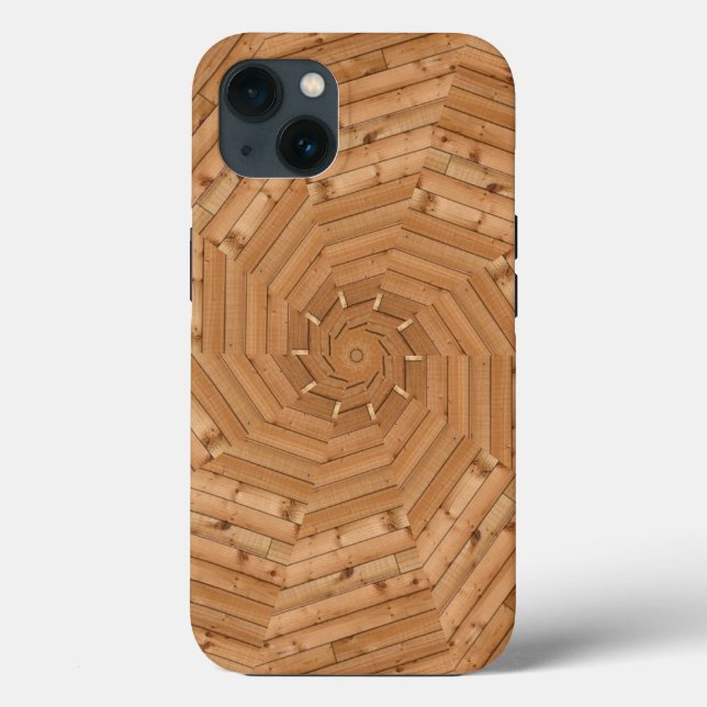 Sun Deck - Wooden Swirl Mosaic Case-Mate iPhone Ca (Verso)