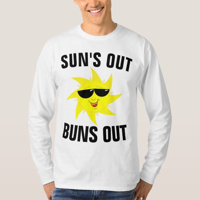 SUN ESTÁ FORA DE T-Shirts DE Verão (Frente)