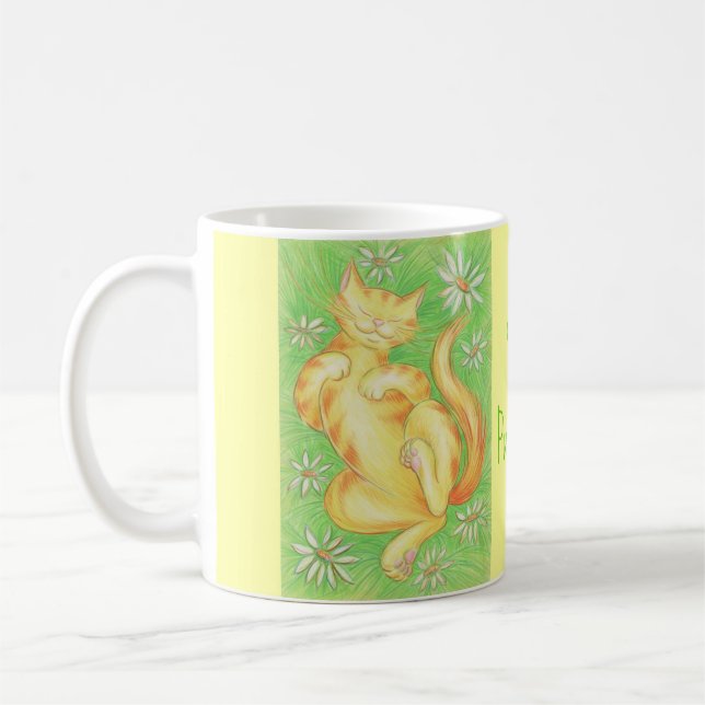Sun Lover 'Apenas Puro!' caneca amarela (Esquerda)