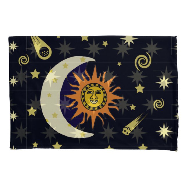 Sun Moon e Celestial Caso de Travesseiro (Frente-Esquerda)
