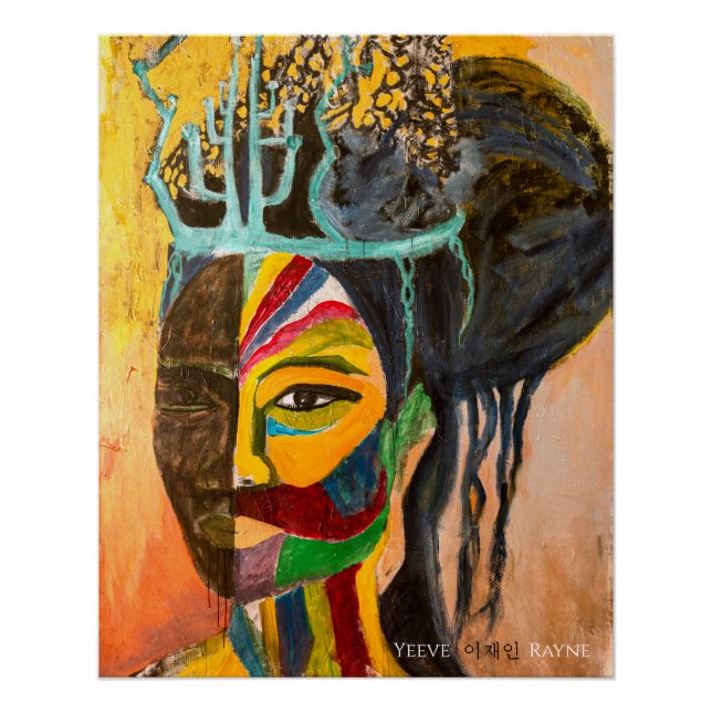 "Sun & Moon Fazer Love", Impressão original de art (Frente)