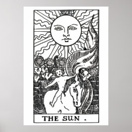 Sun Tarot Card Poster