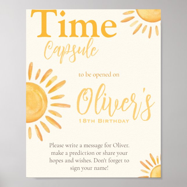 Sun Time Capule Poster (Frente)