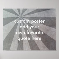 sunburst poster personalizado adicione sua citação