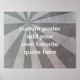 sunburst poster personalizado adicione sua citação
