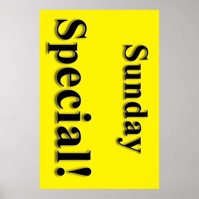 Sunday Special Beauty Salon Poster (Frente)