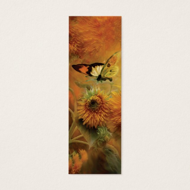 Sunflower Art Bookmark (Frente)