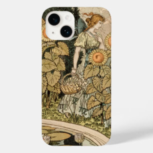 Sunflower Art Nouveau Garden Grasset Woman