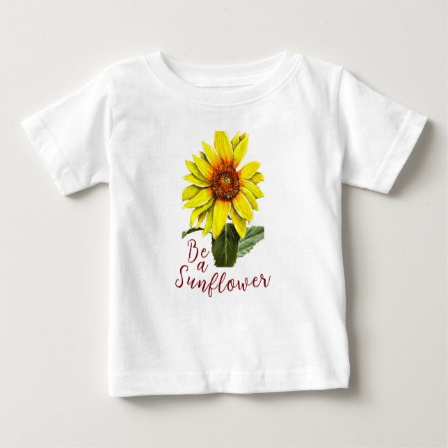 Sunflower Baby T-Shirt (Frente)