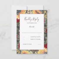 Sunflower Burgundy Casamento outono Russo RSVP