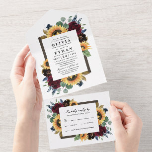 Sunflower Country Rustic Elegtic Casamento outono 