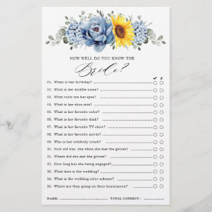 Sunflower Dusty Blue - Jogo de Chá de panela