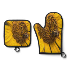 Sunflower e Bumblebee Oven Mitt Set