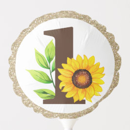 Sunflower e Dourada Festa de primeiro aniversario 