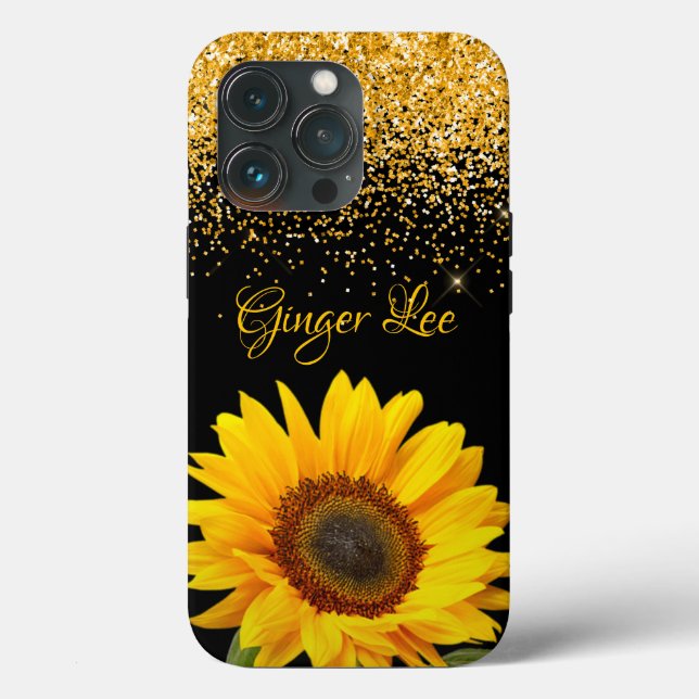 Sunflower e Glitter com Nome (Verso)