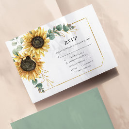 Sunflower Eucalyptus Greenery Botânico Dourado RSV