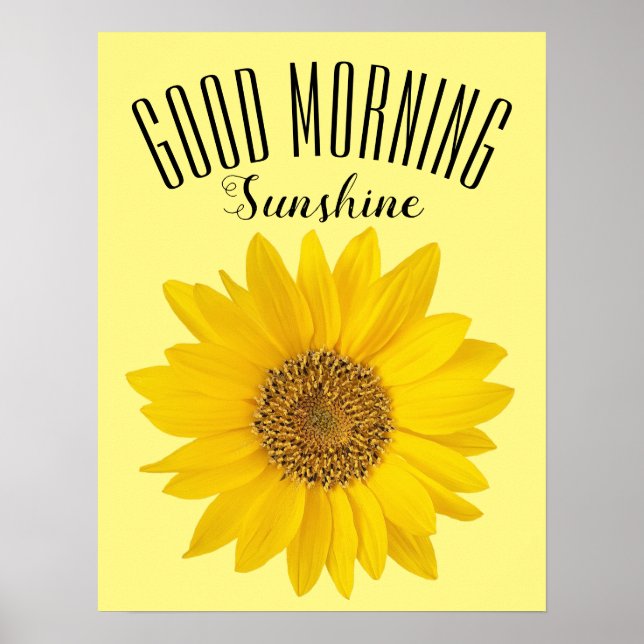 Sunflower Good Morning Sunshor Poster (Frente)