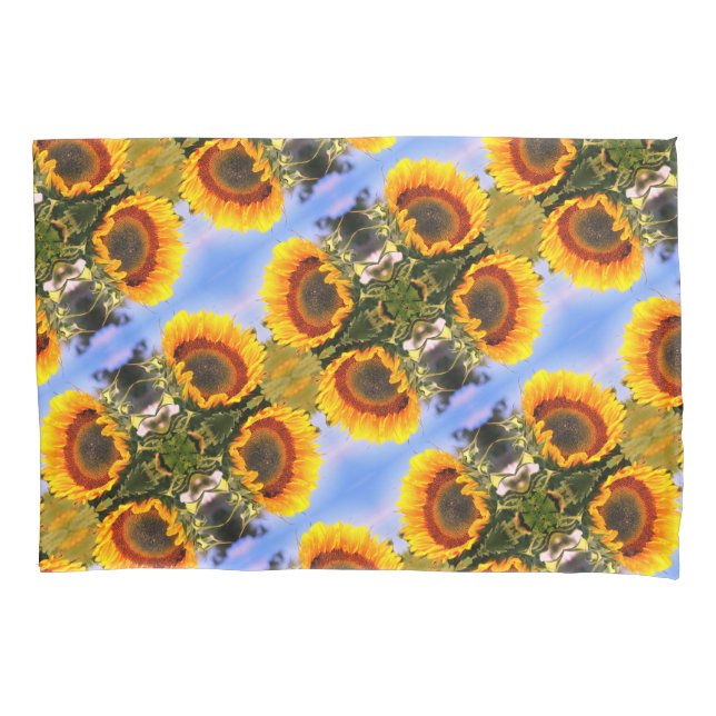 Sunflower In Sunshine Abstrato Art Patterno (Frente)