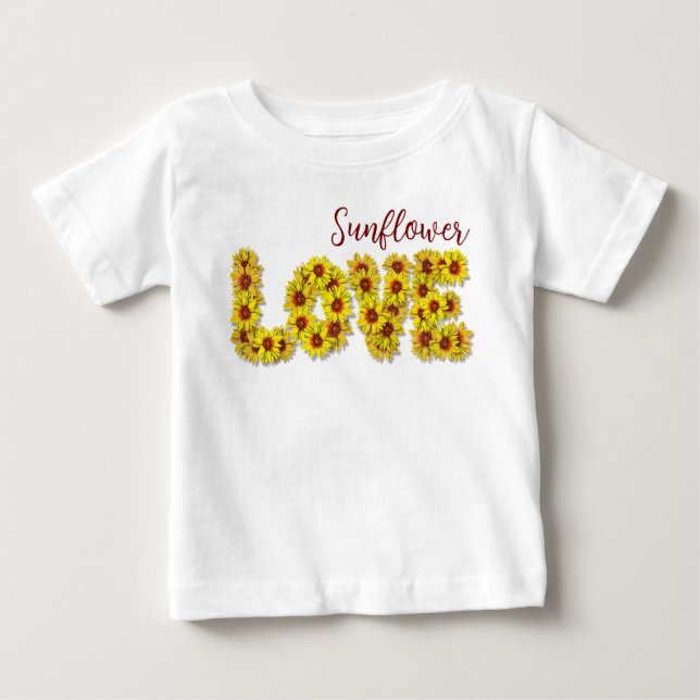 Sunflower Love Baby Top (Frente)