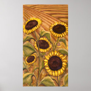 Sunflower Painting Canadense Landscape Impressões