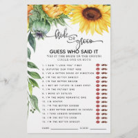 Sunflower quem disse isso é Jogos Chás de panela