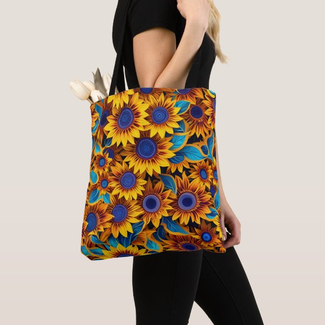Sunflower Tote Bag (Close Up)